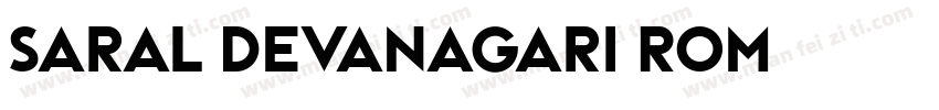 Saral Devanagari Rom字体转换